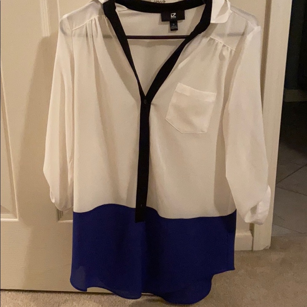 Two tone blouse